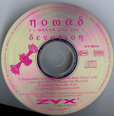 Nomad : (I Wanna Give You) Devotion (CD, Maxi)