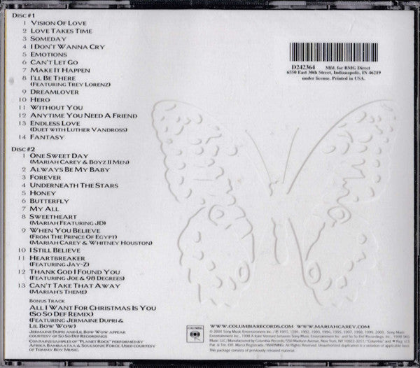 Mariah Carey : Greatest Hits (2xCD, Comp, Club)