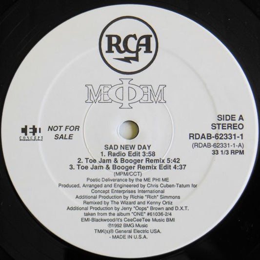 Me Phi Me : Sad New Day (12", Promo)