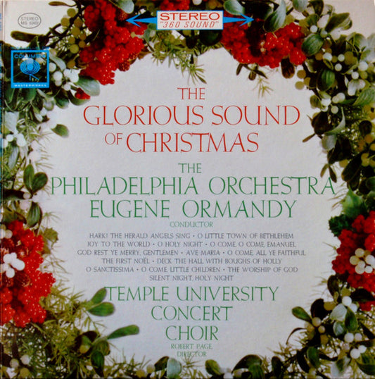 The Philadelphia Orchestra, The Temple University Choirs : The Glorious Sound Of Christmas (LP, Album, Gat)
