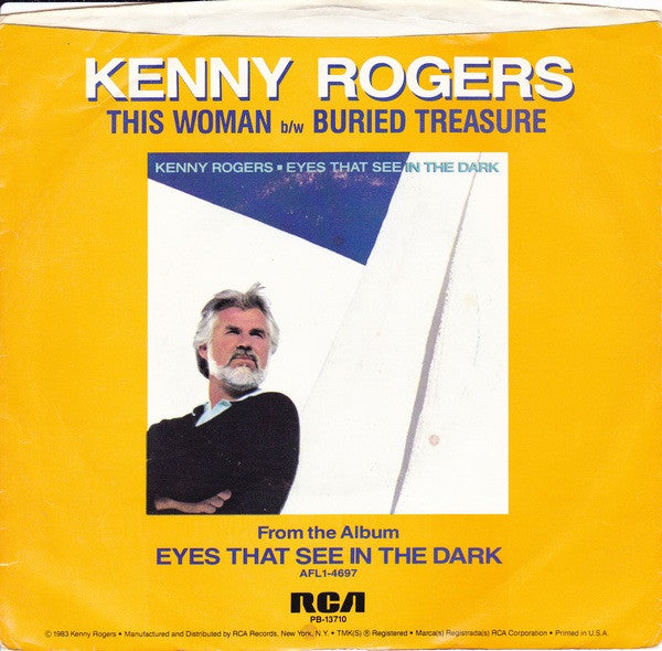 Kenny Rogers : This Woman / Buried Treasure (7", Single, Styrene, She)