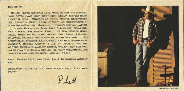 Rhett Akins : A Thousand Memories (CD, Album, Club)