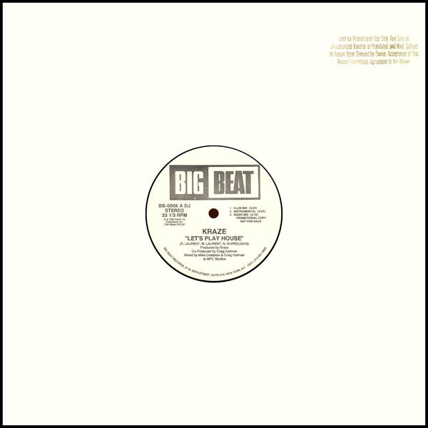 Kraze : Let's Play House (12", Promo)