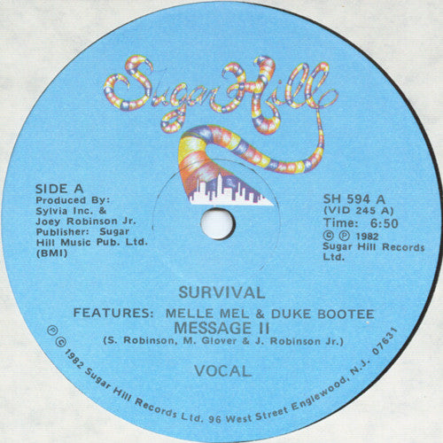 Melle Mel & Duke Bootee : Survival (Message II) (12")