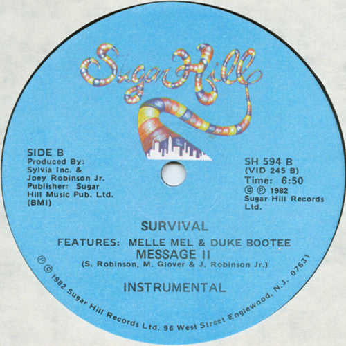 Melle Mel & Duke Bootee : Survival (Message II) (12")