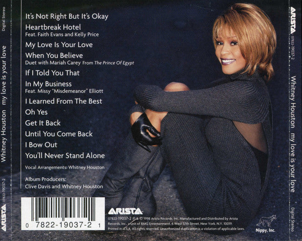 Whitney Houston : My Love Is Your Love (CD, Album)