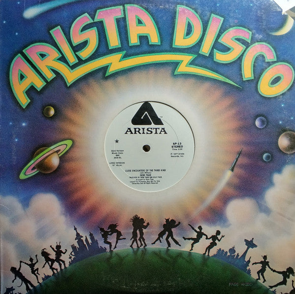 Gene Page : Close Encounters Of The Third Kind (12", Promo)