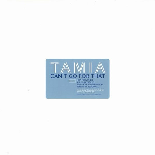 Tamia : Can't Go For That (12", Promo)
