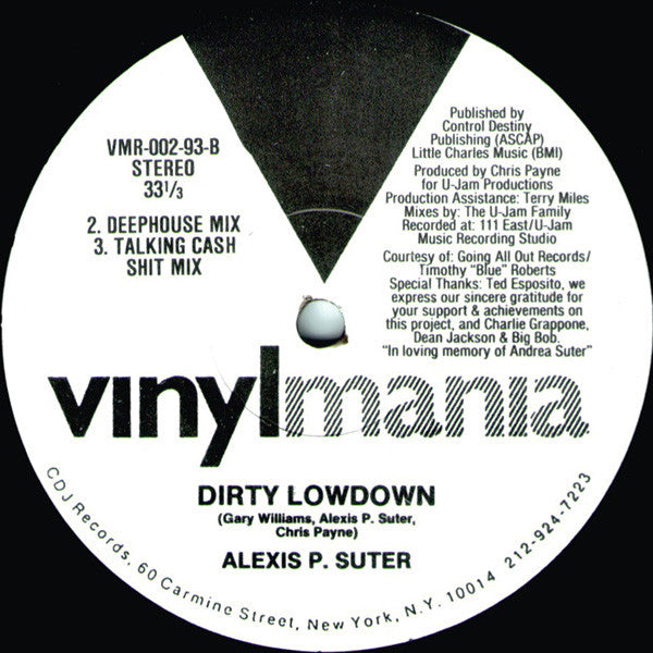 Alexis P. Suter : Dirty Lowdown (12")
