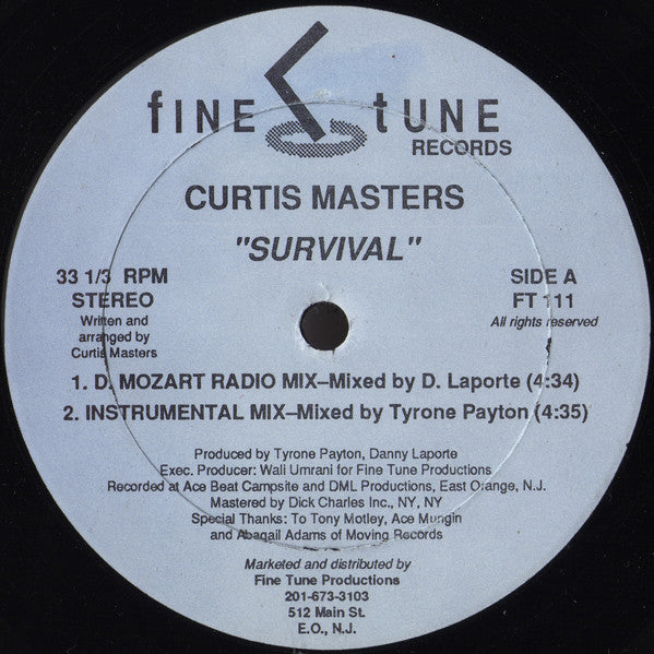 Curtis Masters : Survival (12")