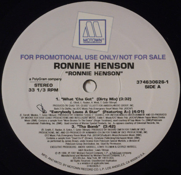 Ronnie Henson : Ronnie Henson (12", Promo, Smplr)
