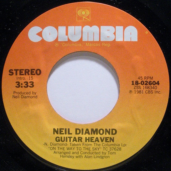Neil Diamond : Yesterday's Songs (7", Single, Styrene, Ter)