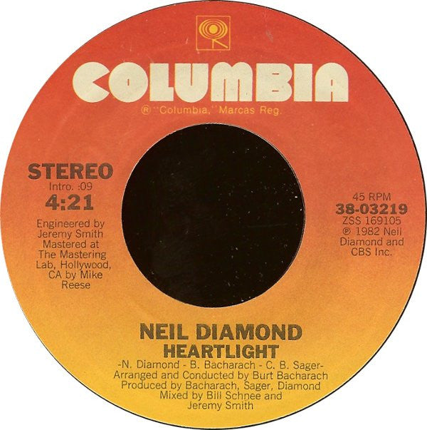 Neil Diamond : Heartlight / You Don't Know Me (7", Single, Styrene, T -)