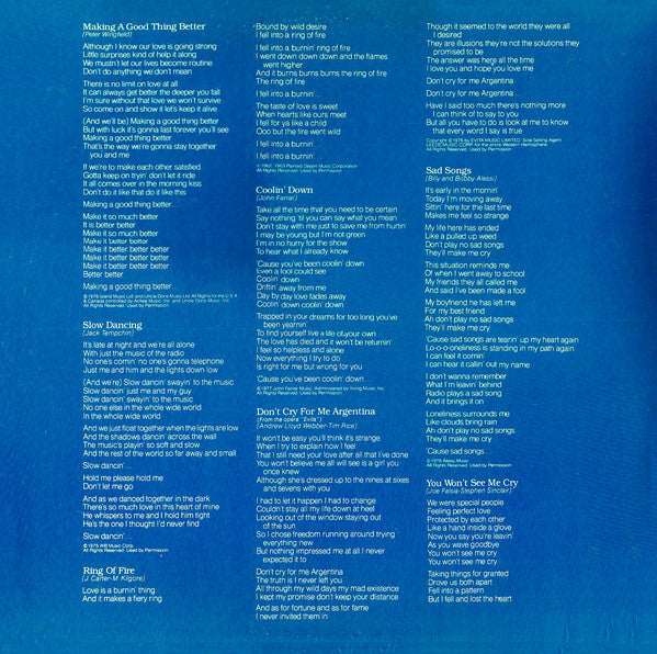 Olivia Newton-John : Making A Good Thing Better (LP, Album, Gat)