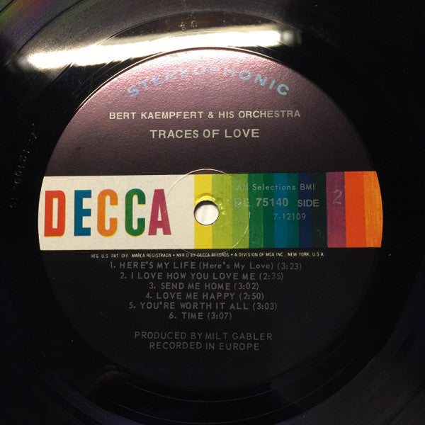 Bert Kaempfert & His Orchestra : Traces Of Love (LP, Album, Ind)