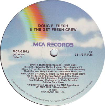 Doug E. Fresh And The Get Fresh Crew : Spirit (12", Single)
