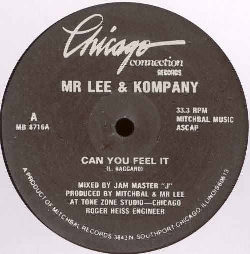 Mr. Lee & Kompany : Can You Feel It (12")