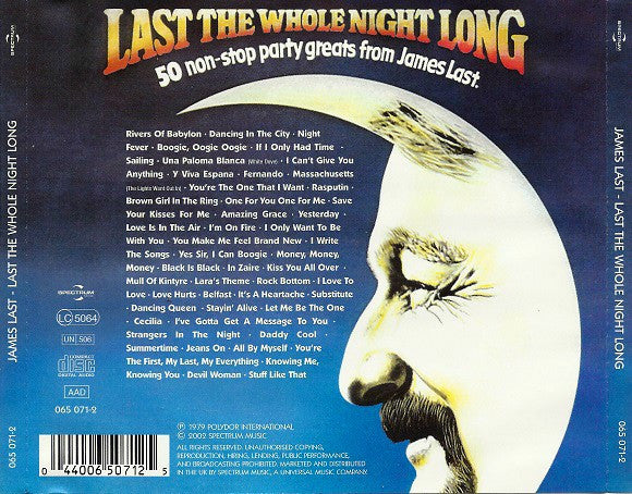 James Last : Last The Whole Night Long (CD, Comp, RM)