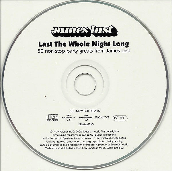 James Last : Last The Whole Night Long (CD, Comp, RM)