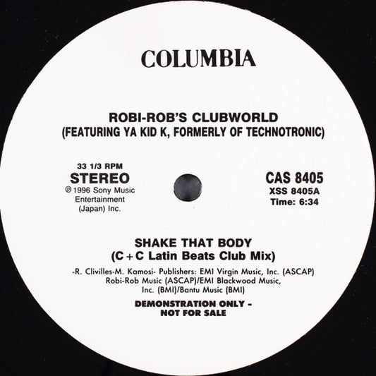 Robi Rob's Clubworld : Shake That Body (12", Promo)