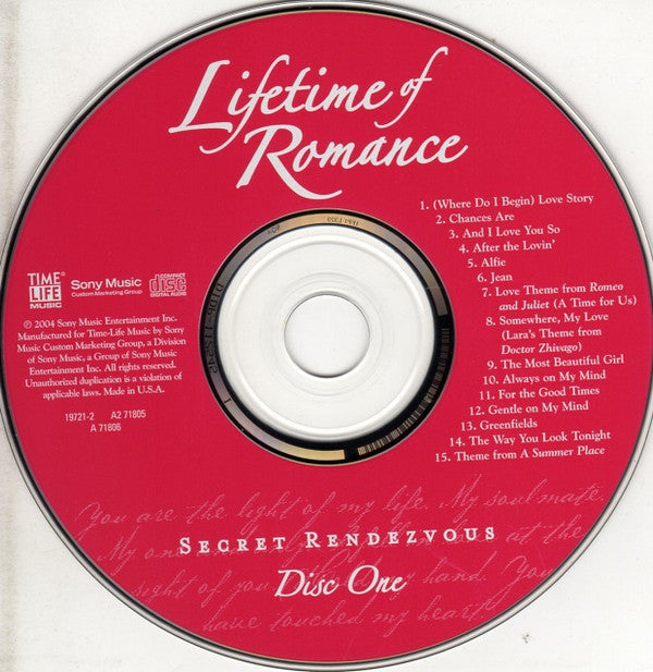 Various : Lifetime Of Romance - Secret Rendezvous (2xCD, Comp)