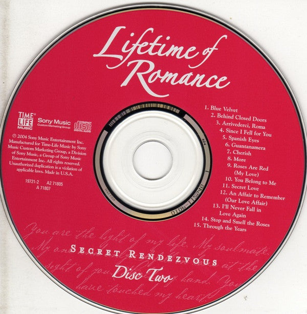 Various : Lifetime Of Romance - Secret Rendezvous (2xCD, Comp)