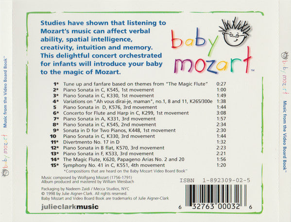 The Baby Einstein Music Box Orchestra : Baby Mozart (CD, Album)