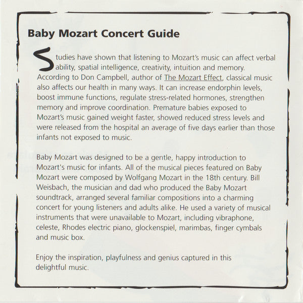 The Baby Einstein Music Box Orchestra : Baby Mozart (CD, Album)