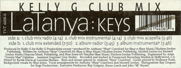 LaTanya : Keys (Kelly G Club Mix) (12")