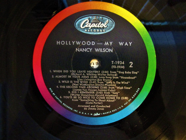 Nancy Wilson : Hollywood - My Way (LP, Album, Mono)