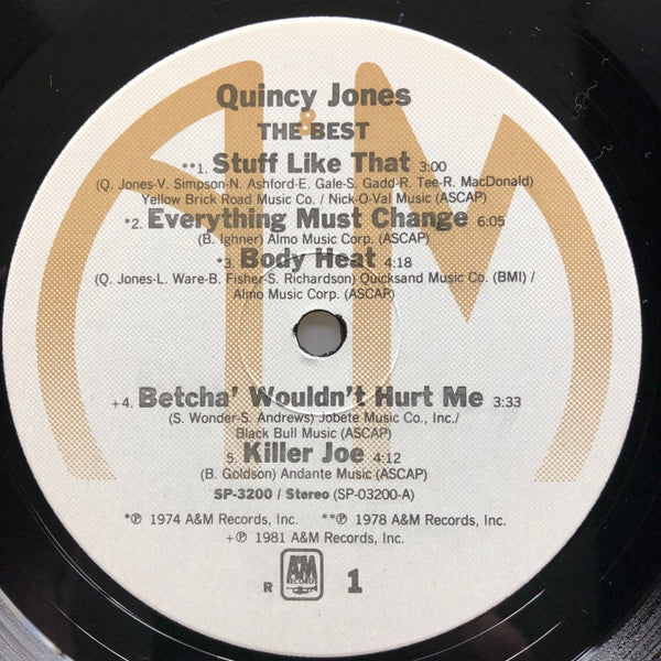 Quincy Jones : The Best (LP, Comp, RCA)