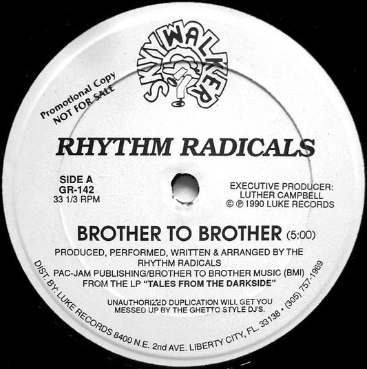Rhythm Radicals : Brother To Brother / We're On A Mission (12", Promo)