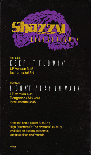 Shazzy : Keep It Flowin' / I Don't Play In Vain (12", Promo)