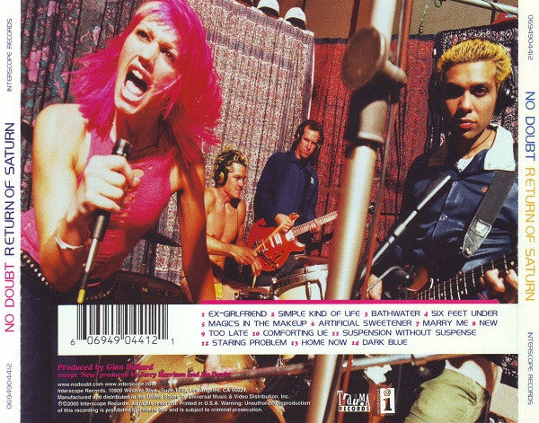 No Doubt : Return Of Saturn (CD, Album, UML)