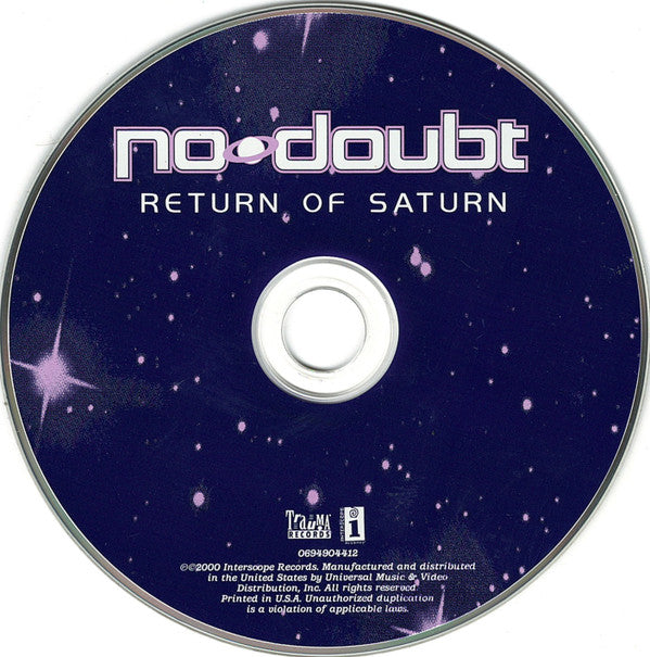 No Doubt : Return Of Saturn (CD, Album, UML)