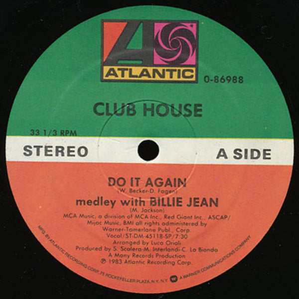 Club House : Do It Again Medley With Billie Jean (12", Promo)