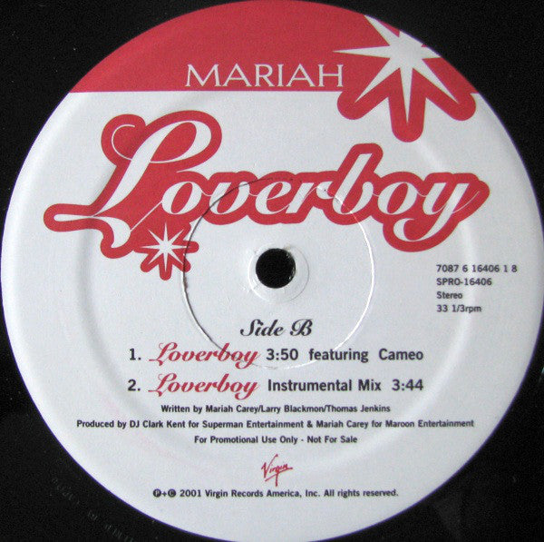 Mariah Carey : Loverboy (12", Promo)