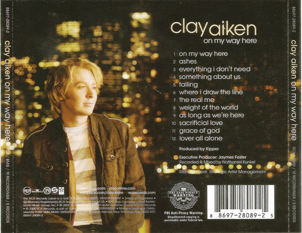 Clay Aiken : On My Way Here (CD, Album)