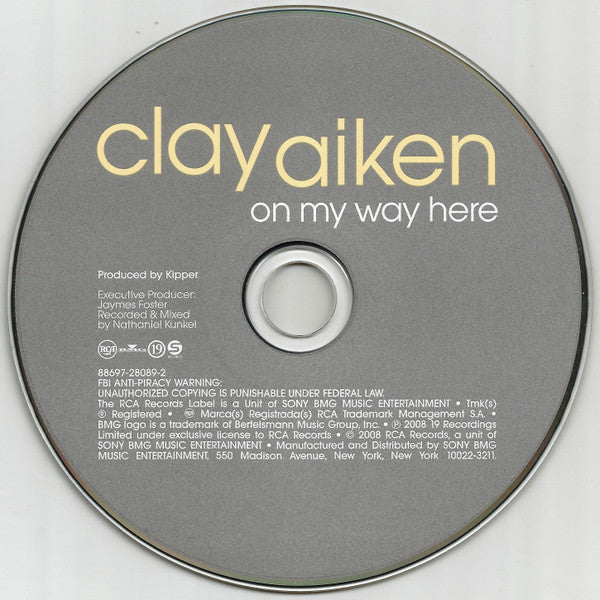 Clay Aiken : On My Way Here (CD, Album)