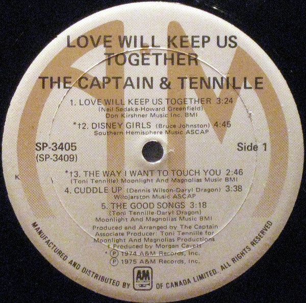 Captain And Tennille : Love Will Keep Us Together (LP, Album)