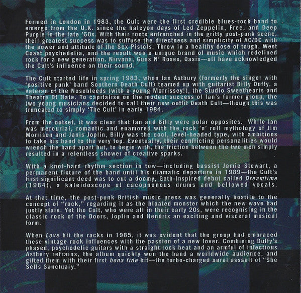 The Cult : High Octane Cult (The Ultimate Collection 1984 - 1995) (CD, Comp, Club)