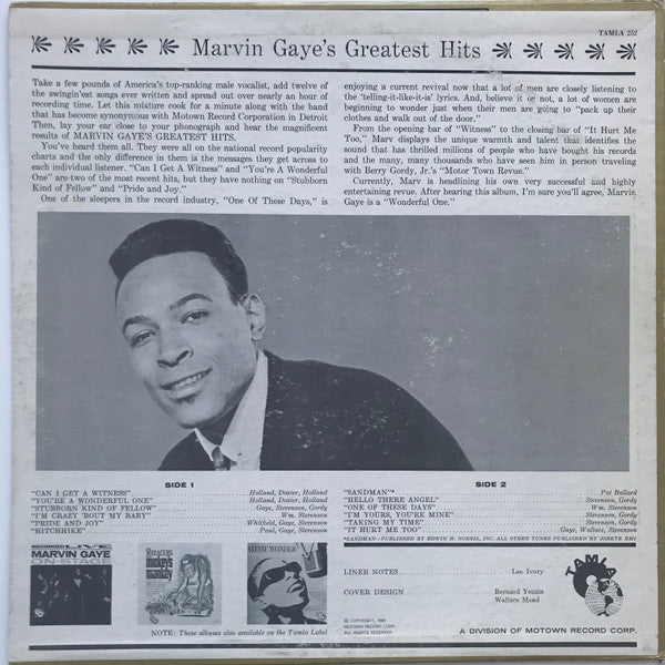 Marvin Gaye : Greatest Hits (LP, Comp, Mono, Roc)