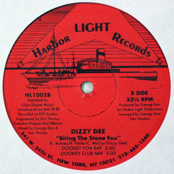 Dizzy Dee : I'm Not Your Wild Thing / Biting The Stone Fox (12")