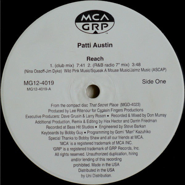 Patti Austin : Reach (12")