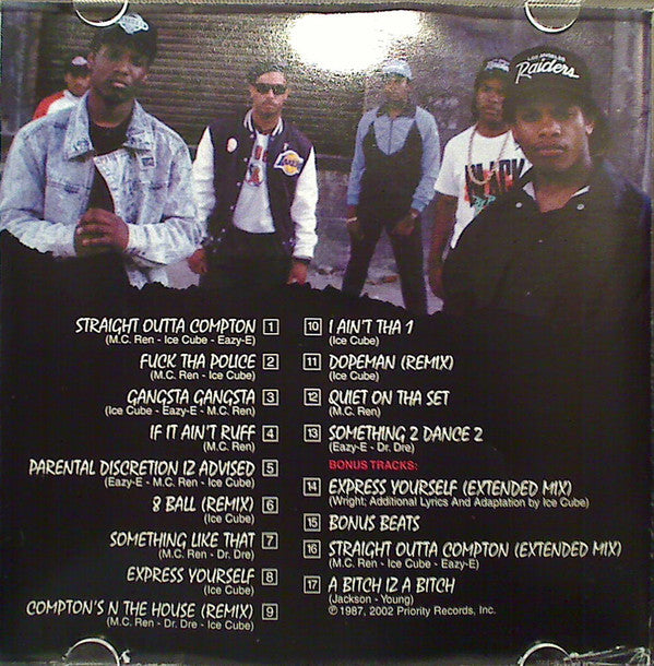 N.W.A. : Straight Outta Compton (CD, Album, RE, RM)