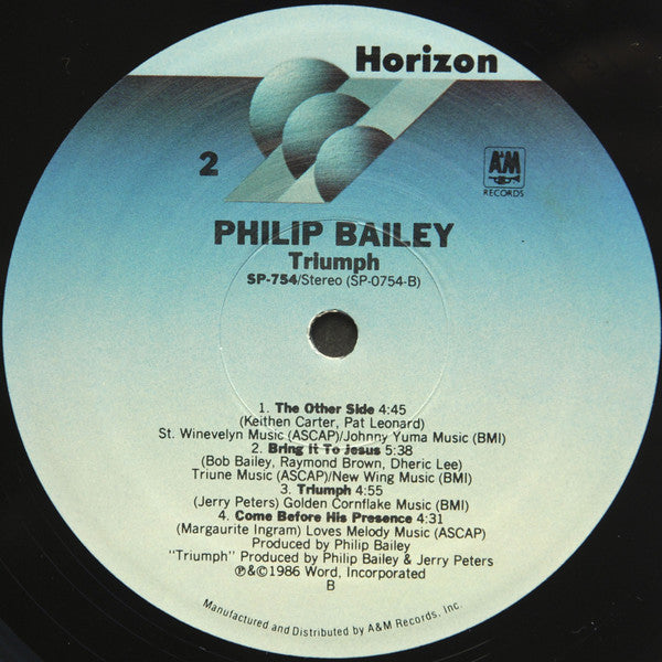 Philip Bailey : Triumph (LP, Album, Ele)