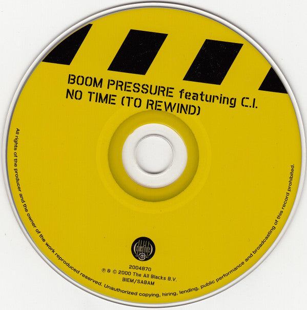 Boom Pressure : No Time (To Rewind) (CD, Maxi)