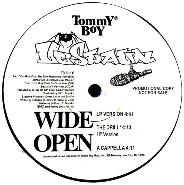 LeShaun : Wide Open (12", Promo)