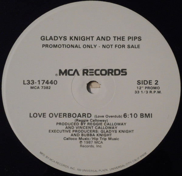 Gladys Knight And The Pips : Love Overboard (12", Promo)