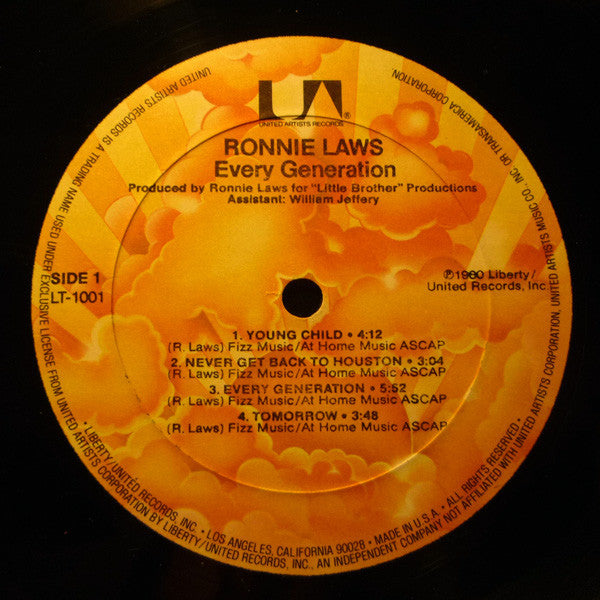 Ronnie Laws : Every Generation (LP, Album)